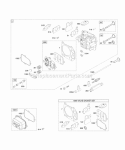 Head Diagram and Parts List for 12K612-0123-B1  Briggs and Stratton Engine